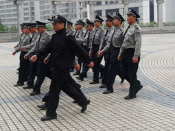 電業(yè)局保安訓(xùn)練英姿
